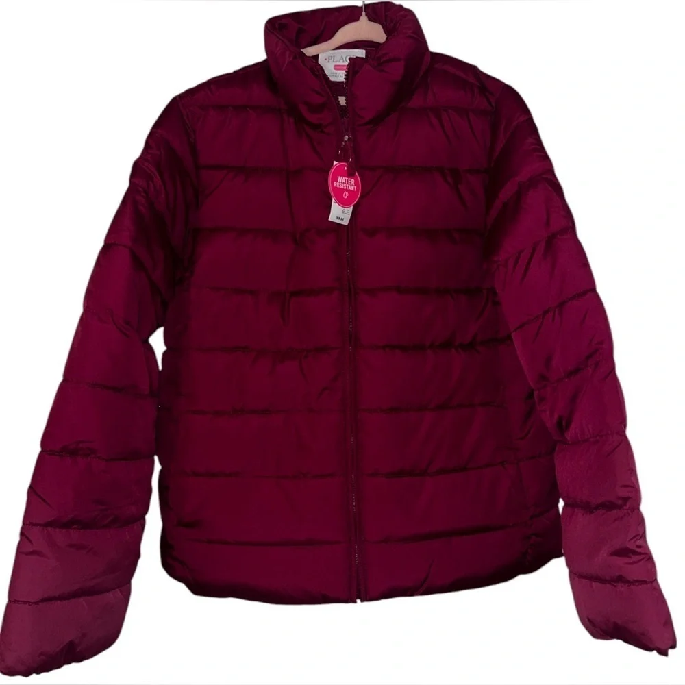 NWT The Children’s Place Burgundy Puffer Jacket